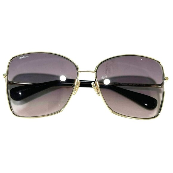 MaxMara Gold Rim Gradient Large Lens Butterfly Sunglasses With Case main image 9